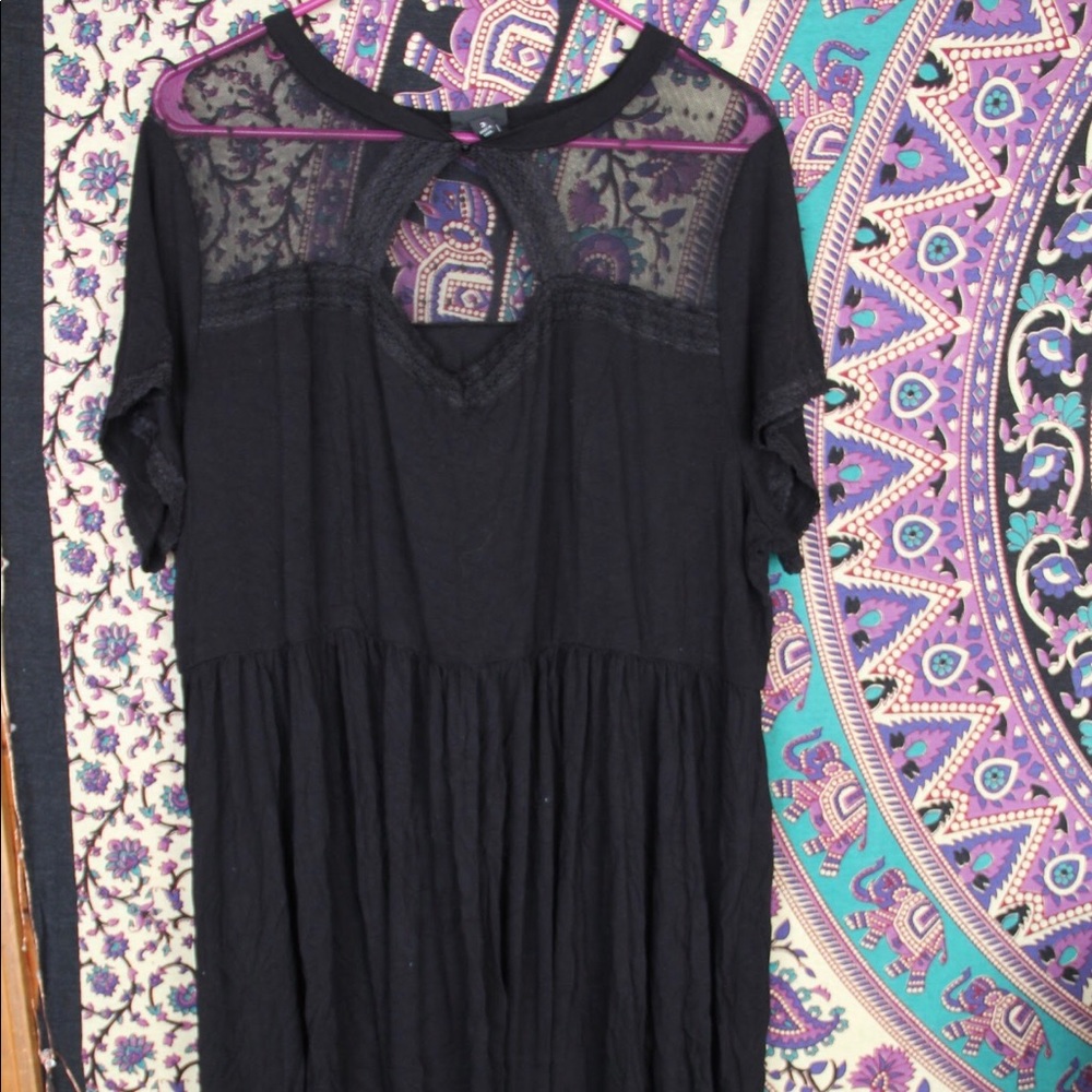 Black Lace Detail Torrid Dress